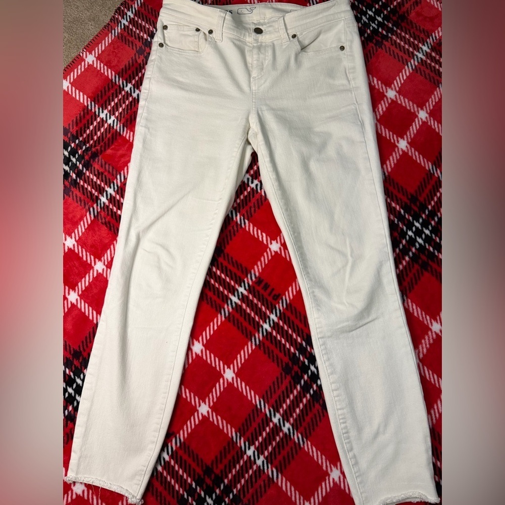 Vineyard Vines Women's Cream Skinny Jeans